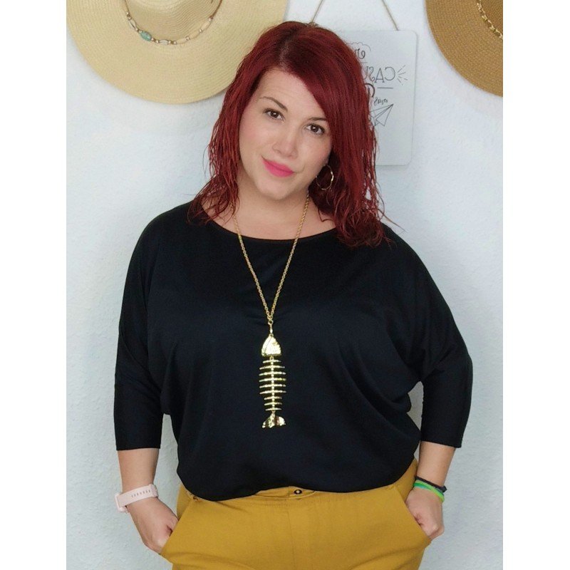 Blusa Brillo Negro