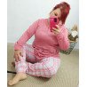 Pijama rosa invierno