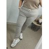 Pantalón Deportivo Casual Beige Jaspeado