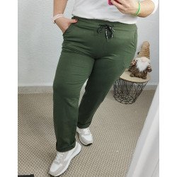 Pantalón Chándal Color Verde Militar