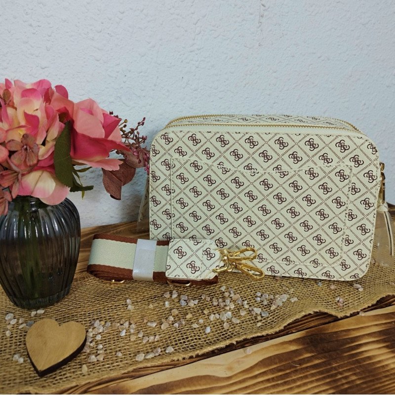 Bolso bandolera Henry beige