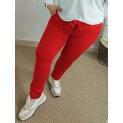 Pantalón lazado rojo