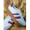 Zapatilla Casual Wine con Suela Caramelo